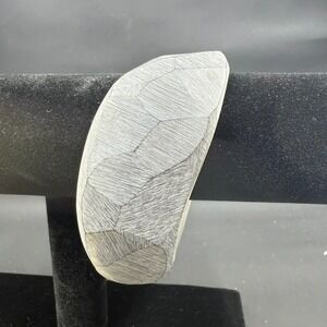 Rare Stephen Dweck Textured Resin Bangle Bracelet 2.5" x 3" – Sculptural Design